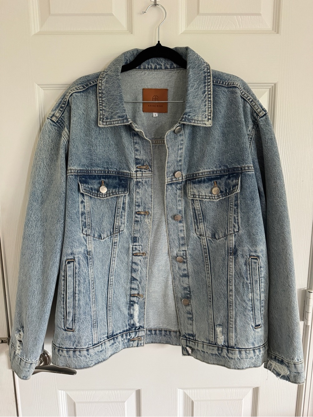 ANINE BING Rory Jacket – oversized vintage denim jacket. Size S - Picture 5 of 10